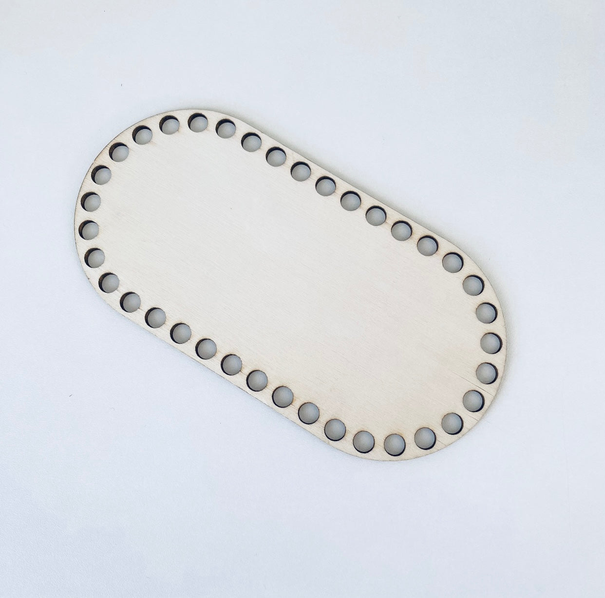 Ovale Häkelkorb-Boden.