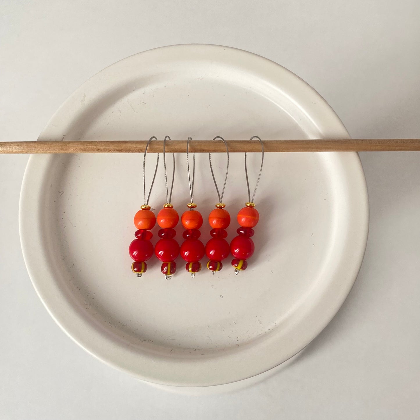 Maschenmarkierer 5- teiliges Set.