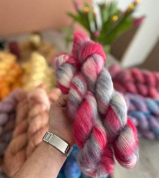 Ich liebe diese Alpakawolle und ich liebe diese Farben