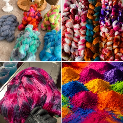 Workshop ,,Wolle färben,, am Samstag 03. Oktober von 9:00 bis 16:00 Uhr.