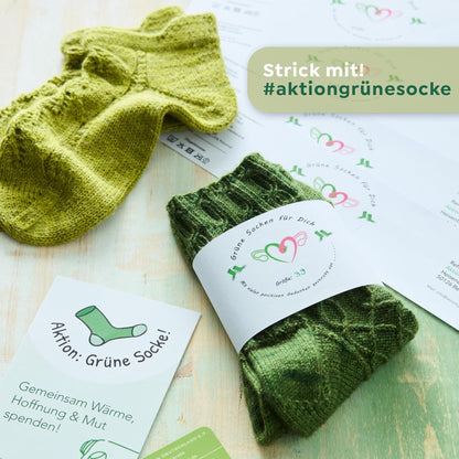 Aktion: Grüne Socke! - Das Strickbuch: Für Wärme, Mut und Hoffnung stricken.