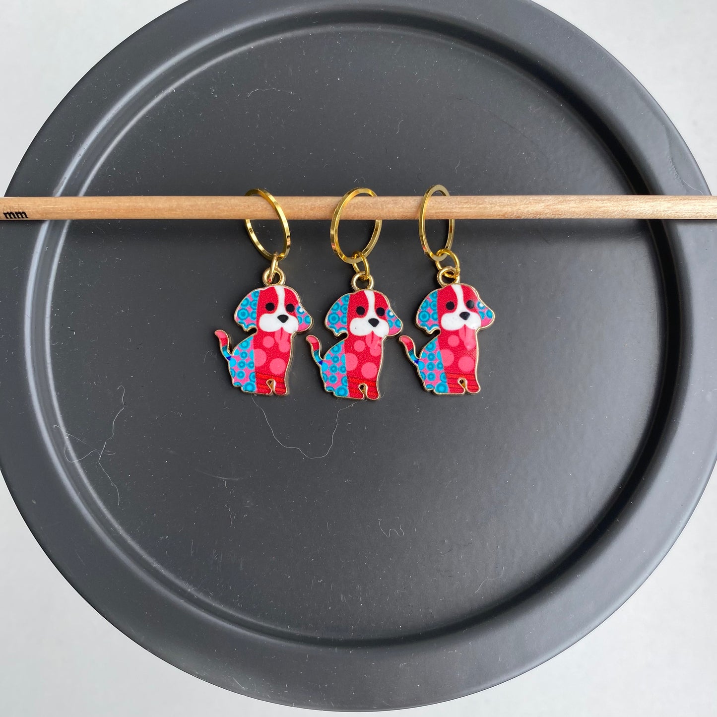 Maschenmarkierer 3- teiliges Set.