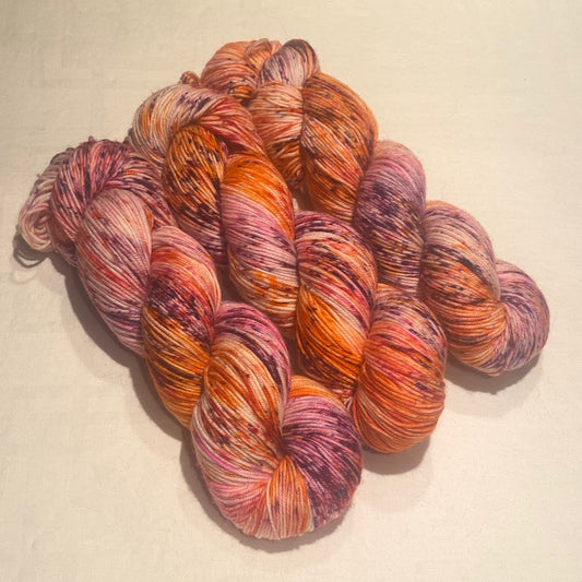 Handgefärbte  Merino Sockenwolle (Luxus)