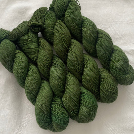 Handgefärbte Schurwolle (Merino) mit Yak Sockenwolle  (Luxus)