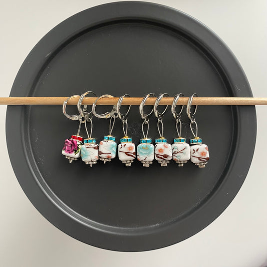 Verschließbare Maschenmarkierer 8- teiliges Set für Raglan.