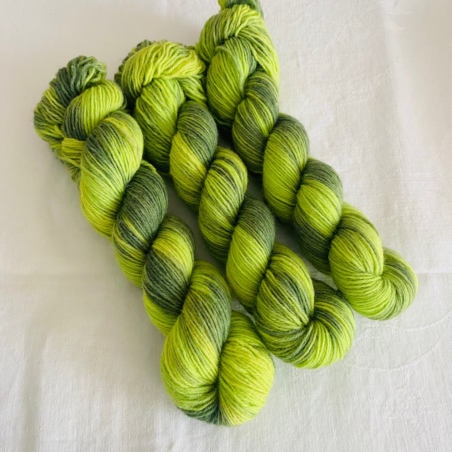 Handgefärbte  Sockenwolle 4-fach./ 50 g.
