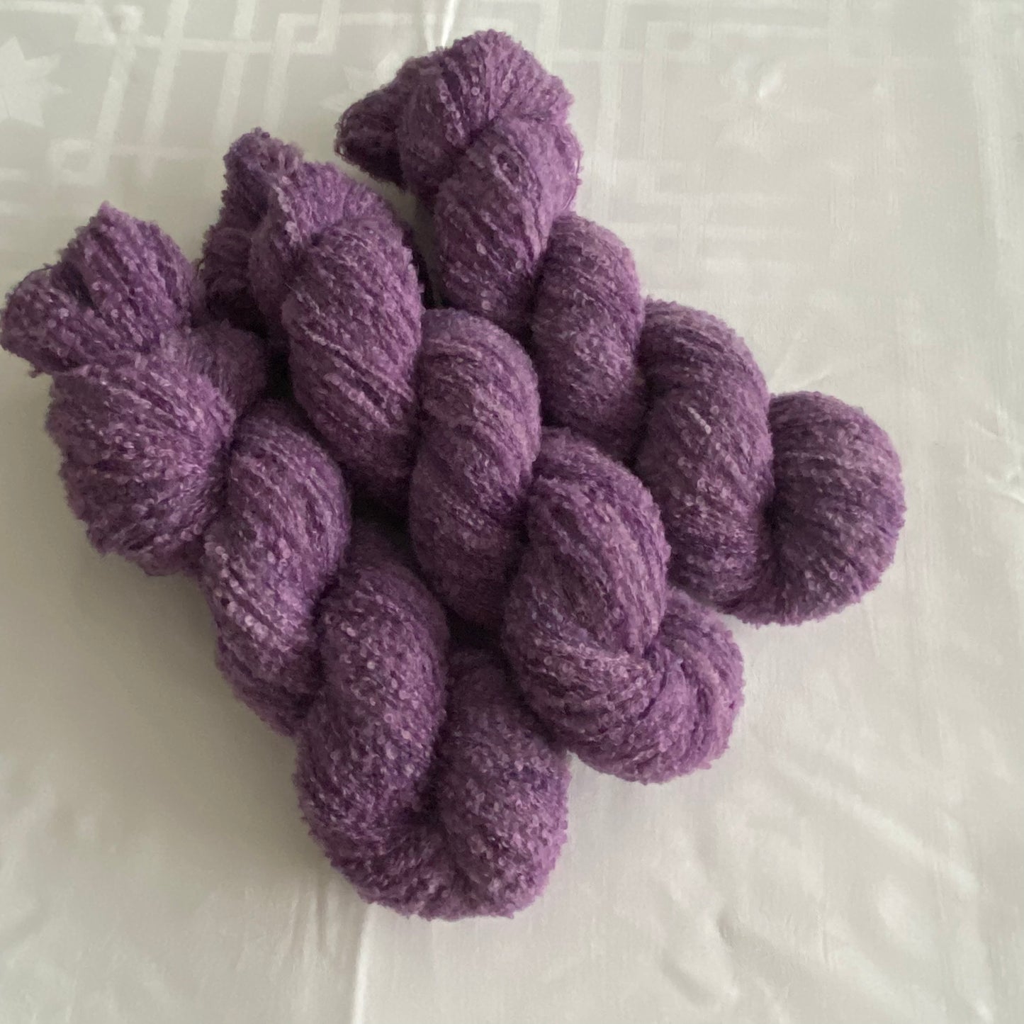 Handgefärbte Alpaka Boucle