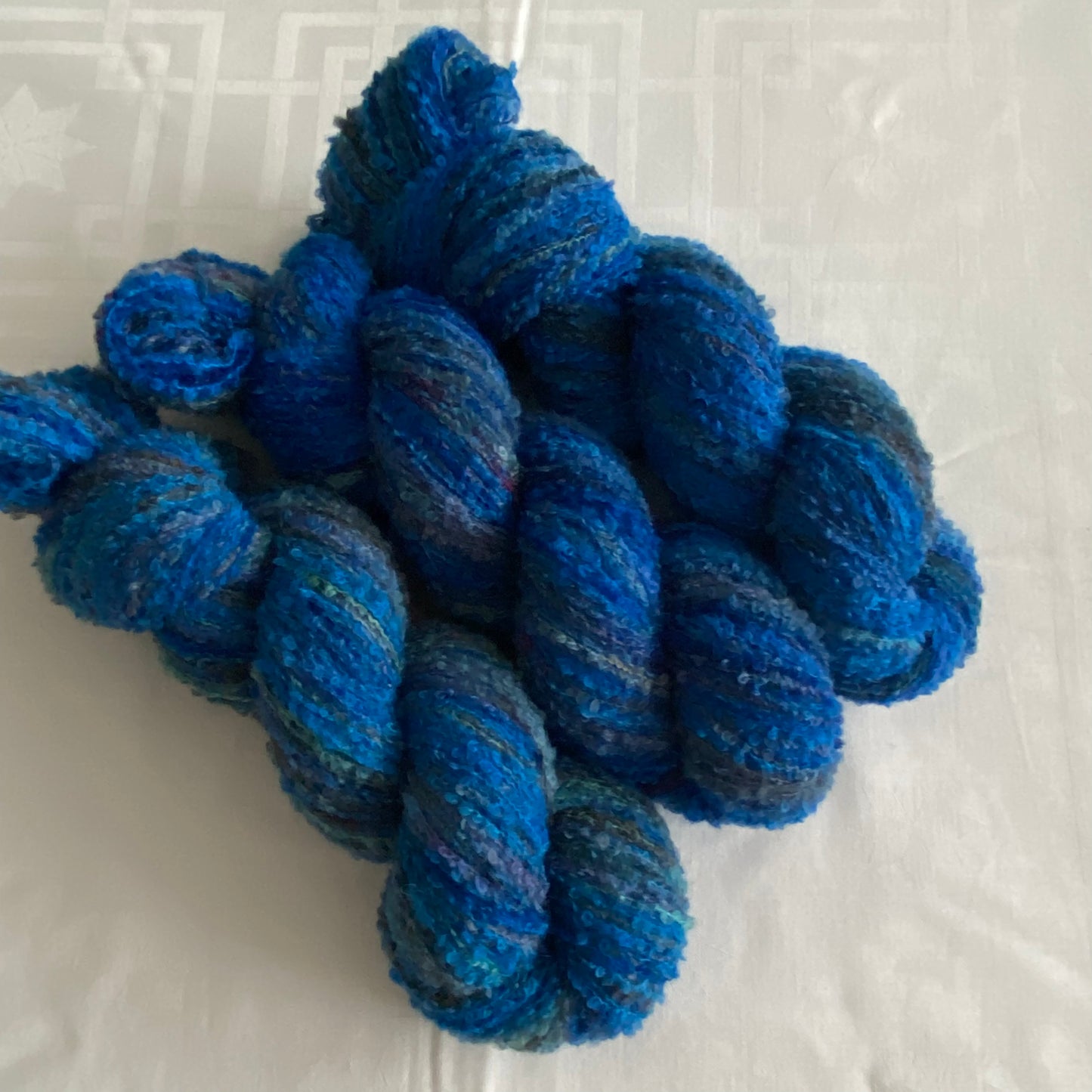 Handgefärbte Alpaka Boucle